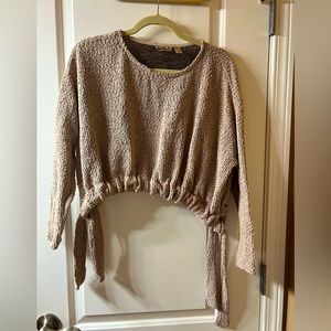 #149. Willow Root Long Sleeve Cropped Sweater Size XS